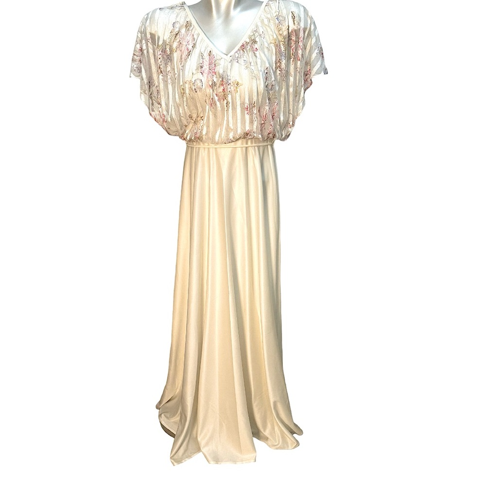 Vintage Lace Silk Dress